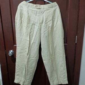 Phat Farm linen blend khaki dress pants size 42